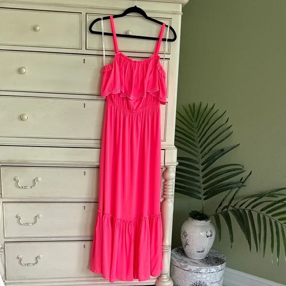 Lilly Pulitzer Adia Maxi Dress Love Potion Pink Maxi Dress size S - Picture 2 of 8